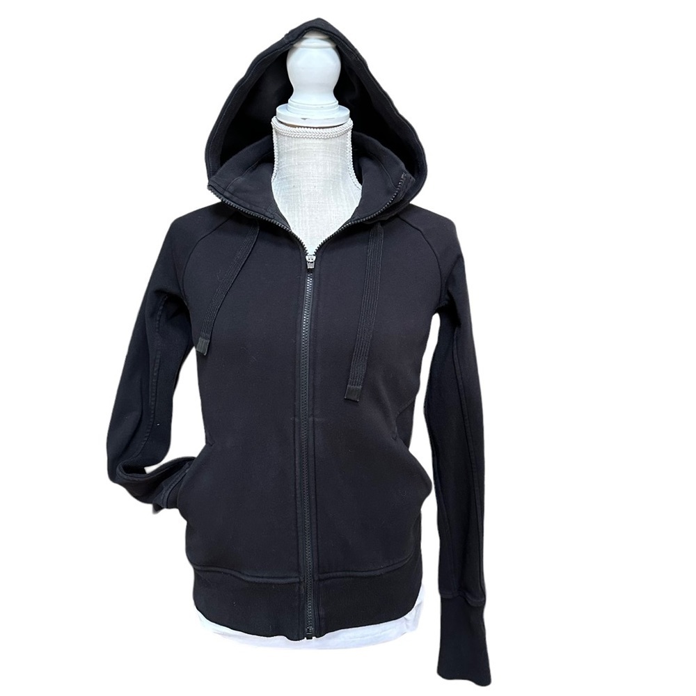 Athleta Women's Black Full Zipp Up Hoodies Sweatshirt Active Jacket Size: S